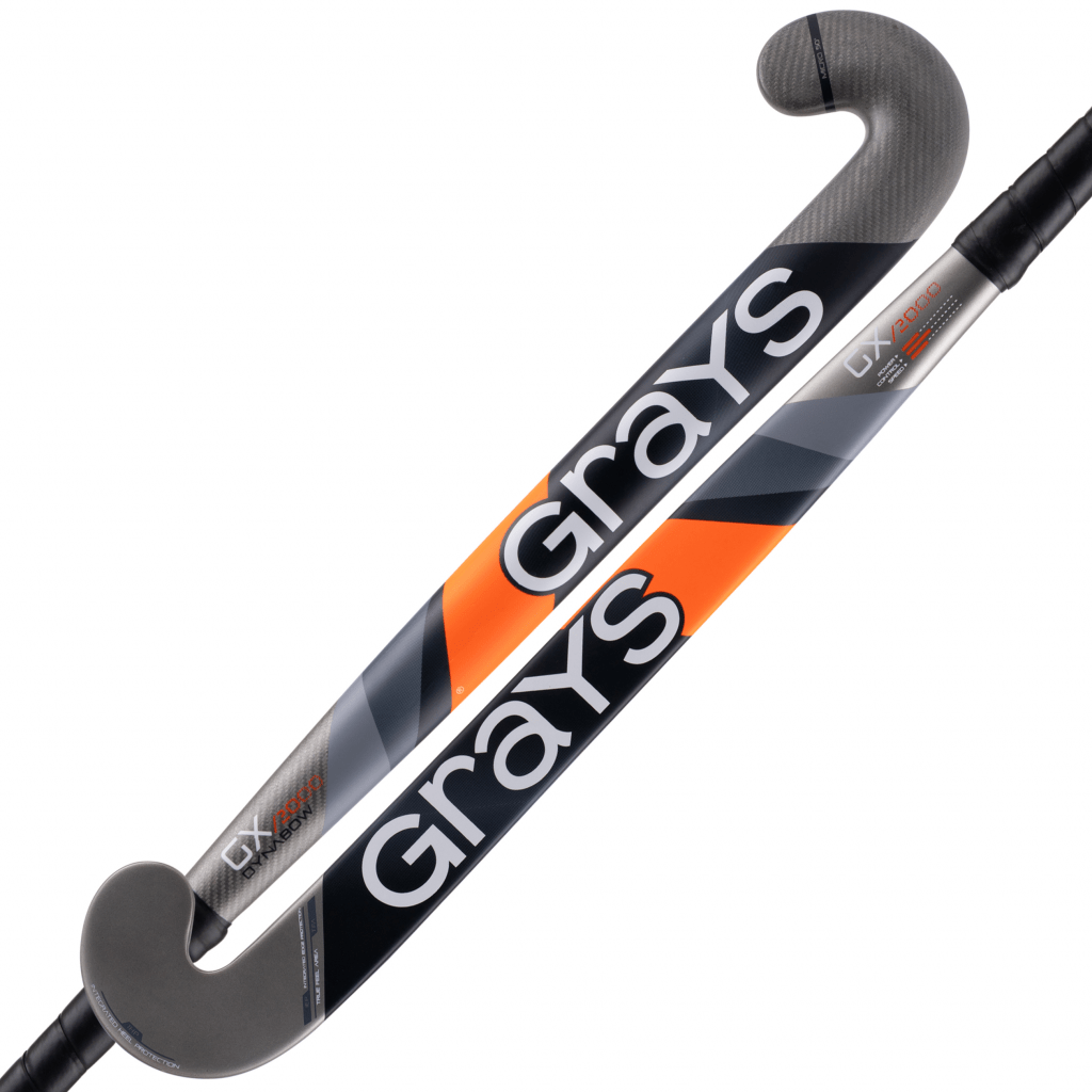 Grays GX2000 Dynabow Black/Silver Junior Hockey Stick (2022) Romida